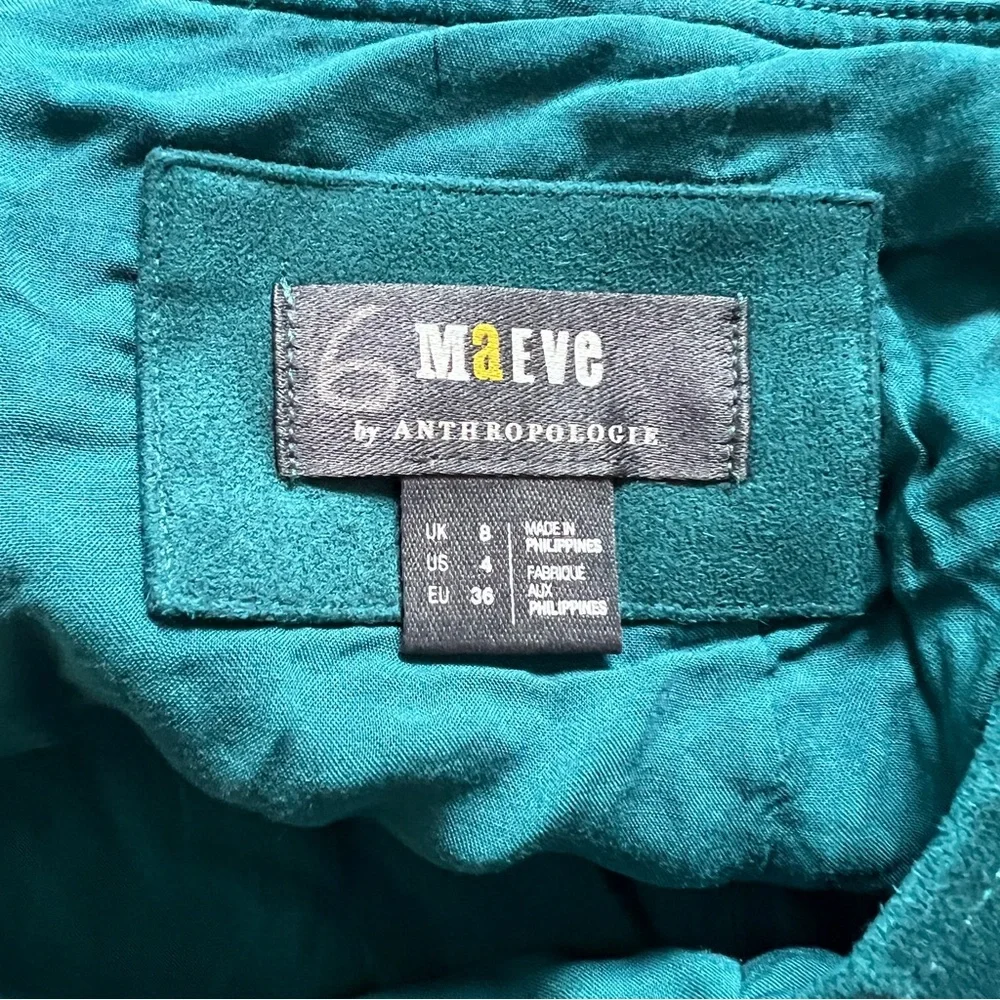 Maeve Teal Mini Skirt